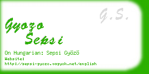 gyozo sepsi business card